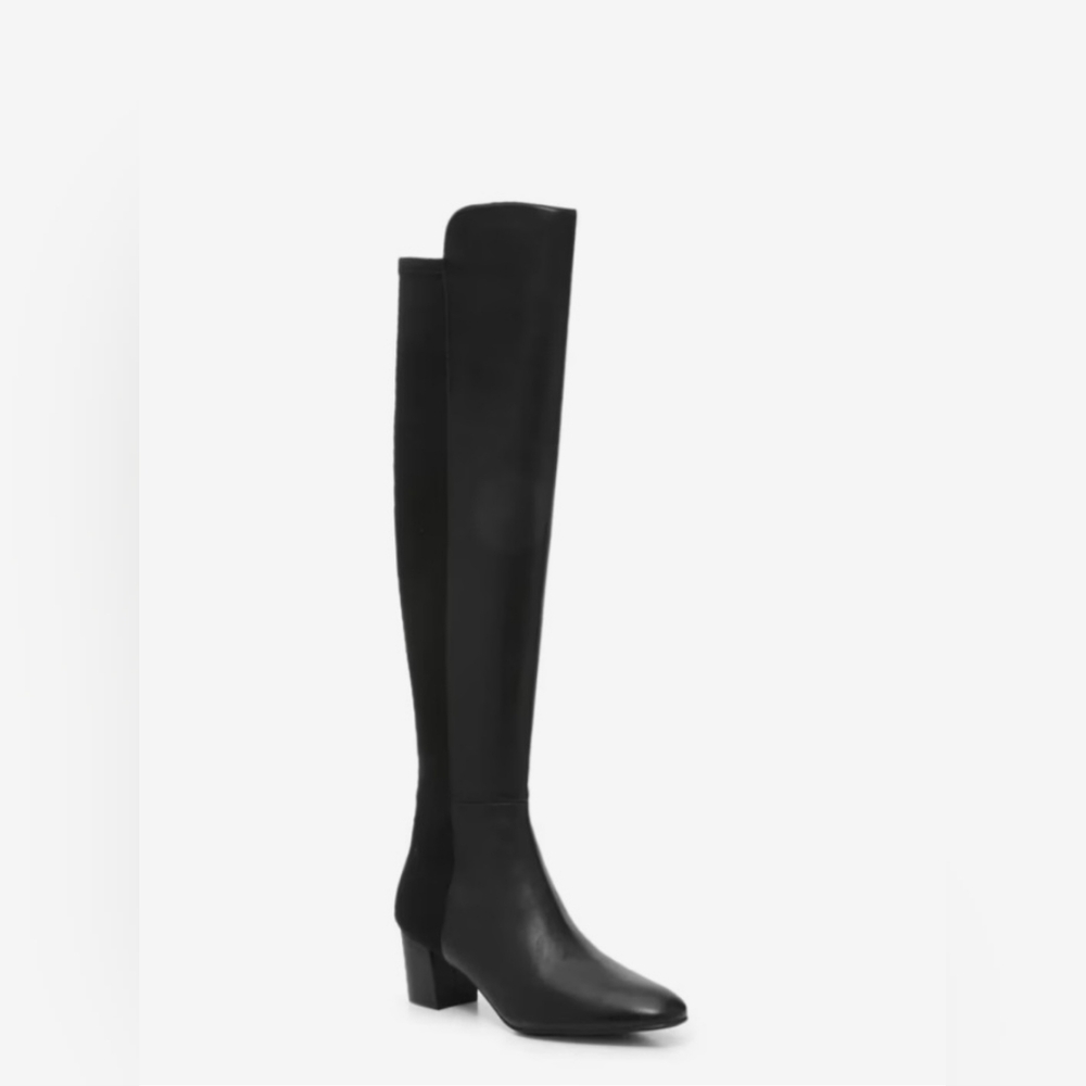 Stuart Weitzman Gillian Black Over the Knee Boots - Size 7.5
